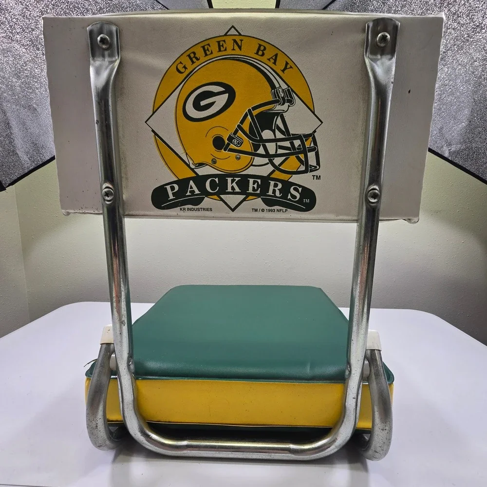 Vintage Green Bay Packers Seat Cushion‎ Chair NFL Football 1993 KR Industries